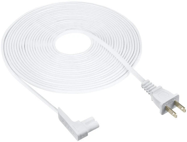 Main image of 25-Foot Power Cord Compatible with Sonos One, Sonos One SL, Sonos Play-1 Speakers - Power Plug Cable (Extra Extra Long, White)