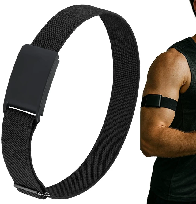 Main image of Elastic Bicep Arm/Ankle Strap with Protective Case - Soft Breathable Adjustable Loop, Compatible with WHOOP 5.0 Band