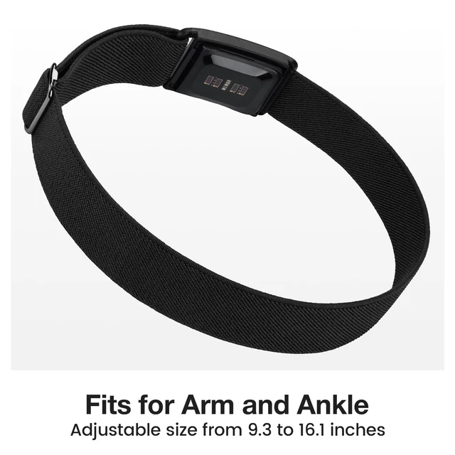 Alt view image 3 of 6 - Elastic Bicep Arm/Ankle Strap with Protective Case - Soft Breathable Adjustable Loop, Compatible with WHOOP 5.0 Band