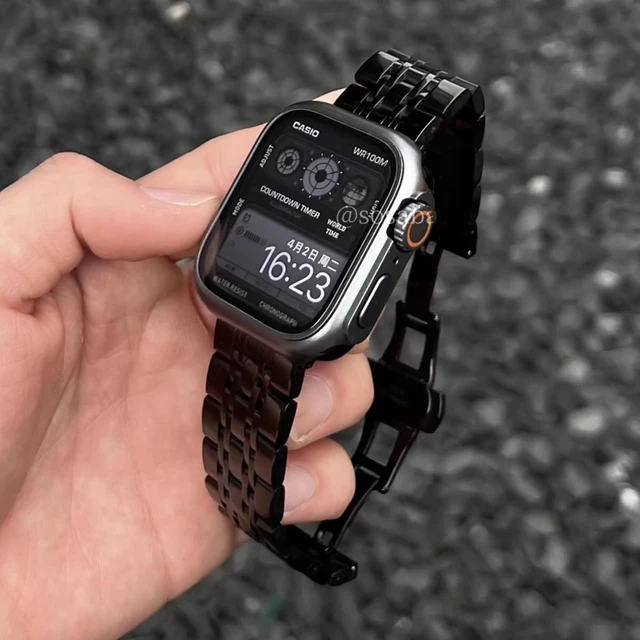 Alt view image 7 of 7 - Stainless Steel Bands Compatible with Samsung Galaxy Watch Ultra 47mm(2025/2024), No Gap Metal Replacement Classic Wristband for Men