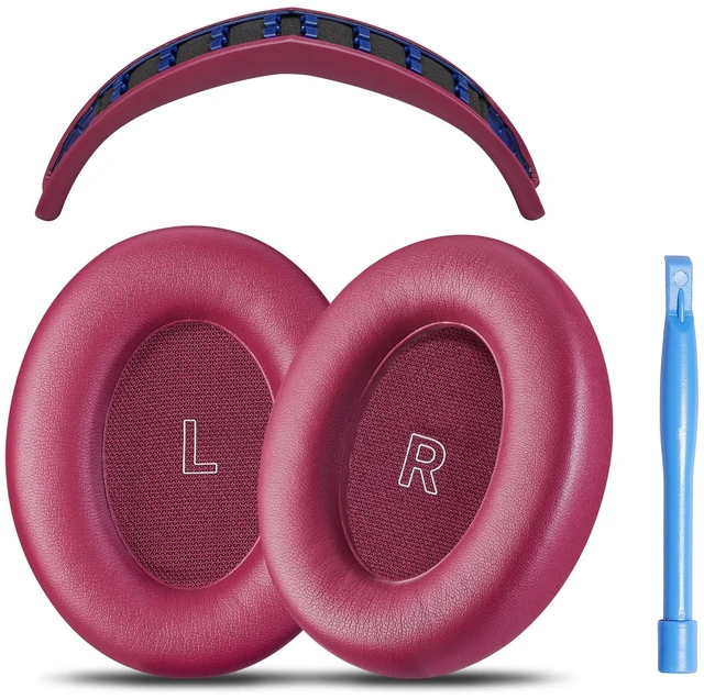 Main image of QC Ultra Replacement Ear pad and Headband Pad Kit Cushion Compatible with Bose QuietComfort Ultra Wireless Headphones (Deep Plum). Easy DIY Fit Premium Materials
