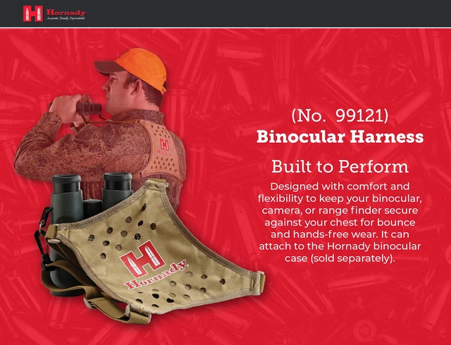 Alt view image 2 of 7 - Binocular Harness 99121 - Durable, Lightweight Binocular Harness Strap with Form-Fitting X Panel for Comfort & Hands-Free Wear -Easy On & Off Bino Harness for Hunting, Hiking, or Bird Watching