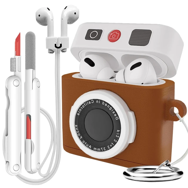 Main image of for Airpods 4 Case Cover with Magnetic Anti-Lost Straps & Cleaning Kit, Shockproof Silicone Camera Protector for Airpod 4th Generation Cases Wireless Charging with Keychain Accessories