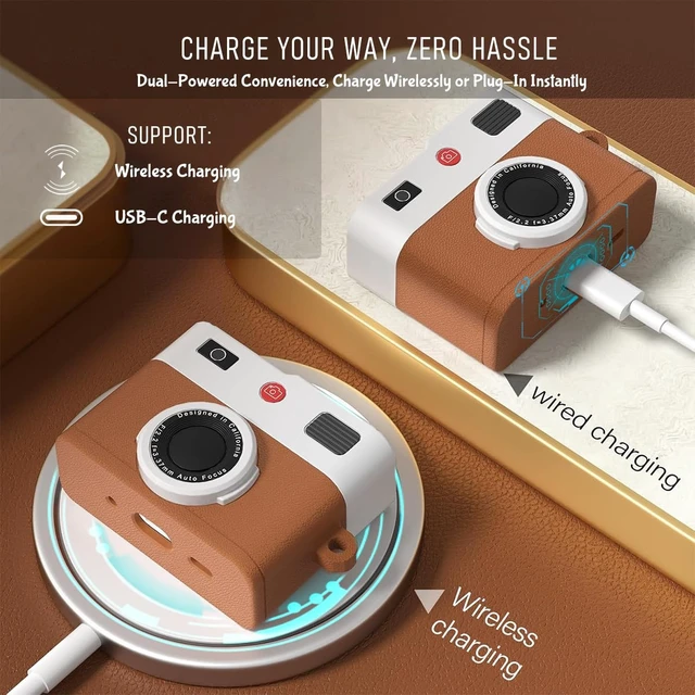 Alt view image 7 of 7 - for Airpods 4 Case Cover with Magnetic Anti-Lost Straps & Cleaning Kit, Shockproof Silicone Camera Protector for Airpod 4th Generation Cases Wireless Charging with Keychain Accessories