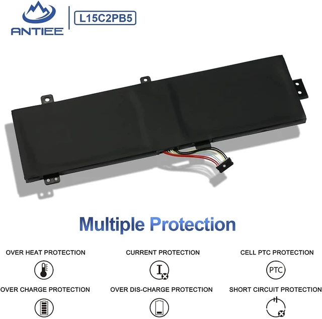 Alt view image 5 of 7 - L15M2PB5 L15L2PB5 Laptop Battery Replacement for Lenovo IdeaPad 510-15ISK 510-15IKB 310-15IKB 310-15ISK 310-15ABR 310-15IAP L15M2PB3 L15L2PB4 L15S2TB0 L15C2PB3 L15C2PB5 L15C2PB7 39Wh 5055mAh