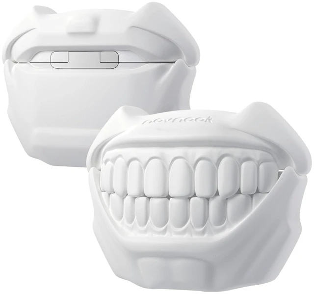 Main image of Silicone Case for AirPods 5 and AirPods 4, Cool Teeth Design, White Compatible with AirPods 5 (2026) & 4 (2024), Cute Case Cover, MagSafe Charging