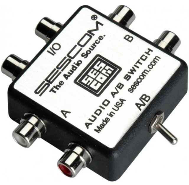 Main image of SES-AUDIO-AB RCA Stereo Audio MP3 FLAC WMA A/B Switch