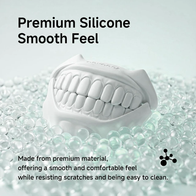 Alt view image 4 of 7 - Silicone Case for AirPods 5 and AirPods 4, Cool Teeth Design, White Compatible with AirPods 5 (2026) & 4 (2024), Cute Case Cover, MagSafe Charging