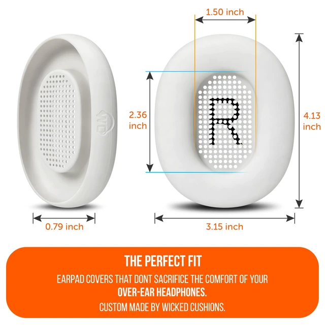 Alt view image 4 of 7 - SweatZ 1000X - Sweat Covers Compatible with Sony 1000X THE COLLEXION Washable Silicone Earpad Covers for Workouts by Wicked Cushions Sweatproof, Reusable and Tool-Free Platinum