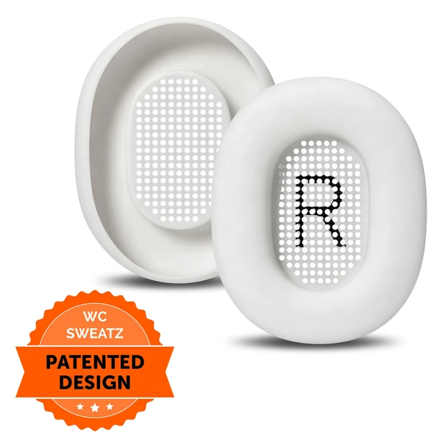 Alt view image 6 of 7 - SweatZ 1000X - Sweat Covers Compatible with Sony 1000X THE COLLEXION Washable Silicone Earpad Covers for Workouts by Wicked Cushions Sweatproof, Reusable and Tool-Free Platinum