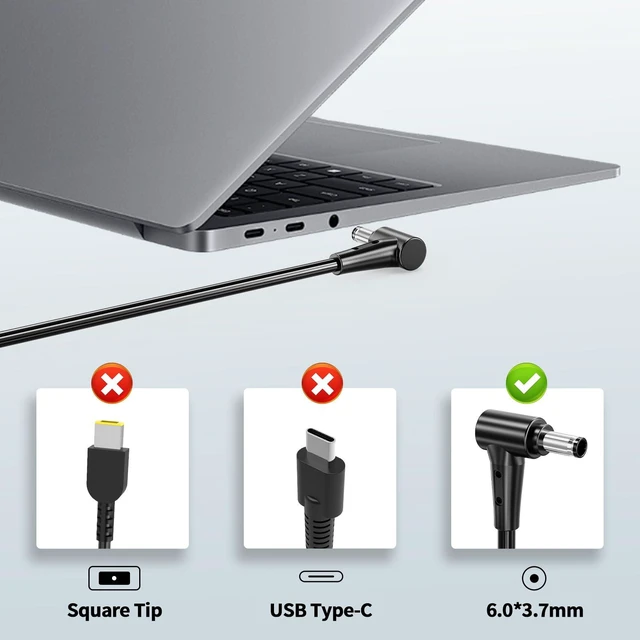 Alt view image 6 of 6 - 230W 6.0mm Laptop Charger Fit for ASUS ROG Zephyrus G14 TUF F15 Fit for ASUS ROG Zephyrus S GX701GX GX701GW GX701GV ROG Strix Scar II GL704GM-DH74 ADP-230GB B Gaming Laptop