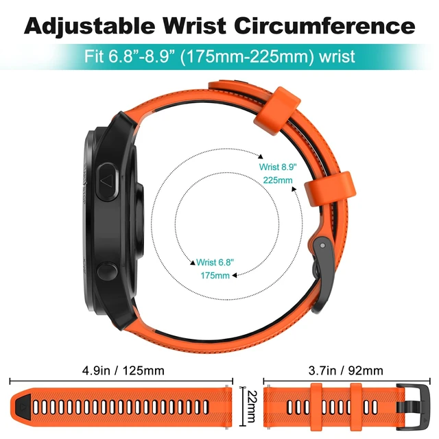 Alt view image 6 of 7 - for Garmin Forerunner 970, 965, 955, 945, 935 Replacement Band