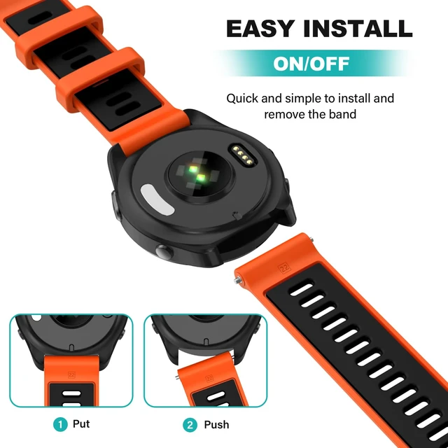 Alt view image 5 of 7 - for Garmin Forerunner 970, 965, 955, 945, 935 Replacement Band
