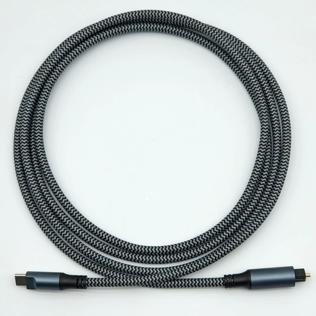 Alt view image 7 of 7 - C-TOSLINK USB C to Toslink Optical Cable Opt Male (3 Meters - 10 ft)