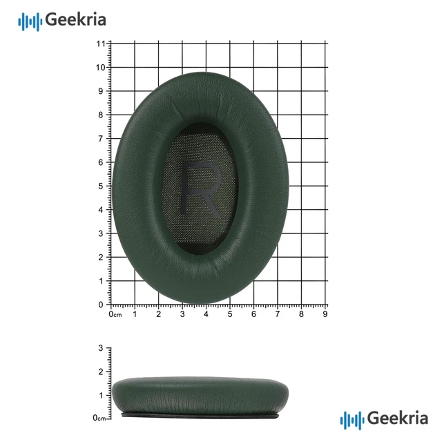 Alt view image 6 of 6 - Replacement Earpads for Bose QuietComfort QC45, QC35 II/35, QC25, QC15, QC SE, SoundTrue & SoundLink AE2 Headphones, Ear Cushion Repair Kit with Video Guide (Green)