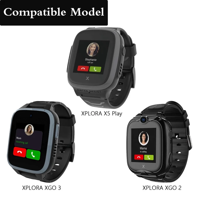 Alt view image 2 of 7 - 3 Pack Nylon Bands Compatible with XPLORA X5/X5 Play/XGO3/XGO2 Soft Nylon Quick Release Replacement Wristband Breathable Adjustable Multicolor