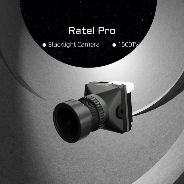 Alt view image 6 of 7 - Ratel Pro FPV Analog Camera 1/1.8" Sensor Low-Light Micro Camera 1500TVL WDR, 125° FOV, NTSC/PAL & 16:9/4:3 Switchable, OSD Menu, 2.8mm Lens for FPV Drones, RC Cars & Fixed-Wing