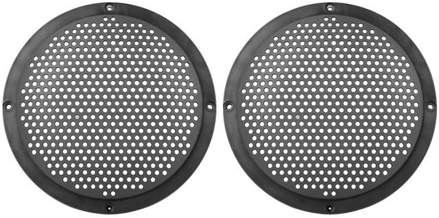 Main image of 2pcs 6" Plastic Audio Speaker Cover Mesh Subwoofer Grill Horn Guard Decorative Circle Grille Protector Black for Car