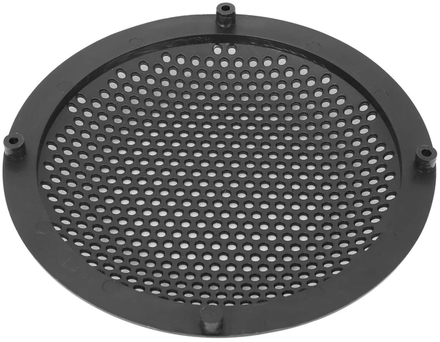 Alt view image 5 of 7 - 2pcs 6" Plastic Audio Speaker Cover Mesh Subwoofer Grill Horn Guard Decorative Circle Grille Protector Black for Car