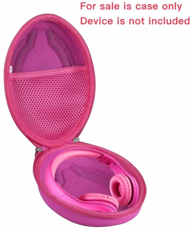Alt view image 2 of 6 - Hard Travel Case for LilGadgets Connect+ Pro Kids Headphones Wired (Pink)