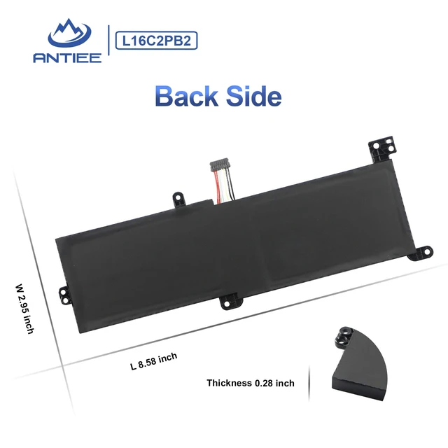 Alt view image 6 of 6 - L16C2PB2 L16C2PB1 Laptop Battery for Lenovo IdeaPad 320 330 S145 Series 320-15ABR 320-15IKB 320-17IKB 330-15AST 330-15IKB 330-17IKB S145-15IWL S145-14IWL L16M2PB2 L16M2PB1 L17L2PF1 L16L2PB2/PB3