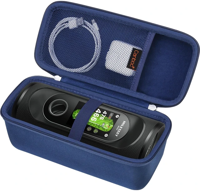 Main image of Carrying Case for MiLESEEY GeneSonic Pro Golf Speaker, Blue For GeneSonic Pro GPS Golf Speaker Bag, Mesh Pocket fits Charging Cable, Case Only