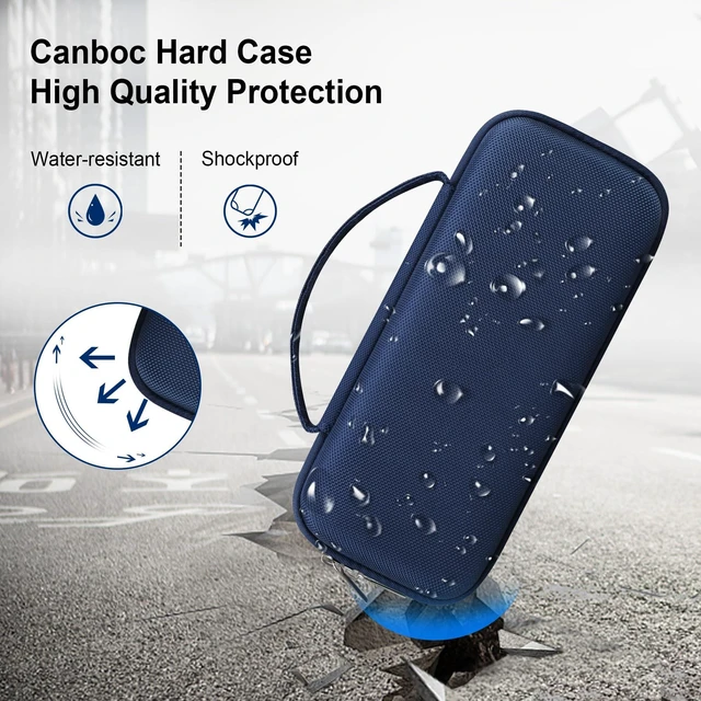 Alt view image 4 of 7 - Carrying Case for MiLESEEY GeneSonic Pro Golf Speaker, Blue For GeneSonic Pro GPS Golf Speaker Bag, Mesh Pocket fits Charging Cable, Case Only