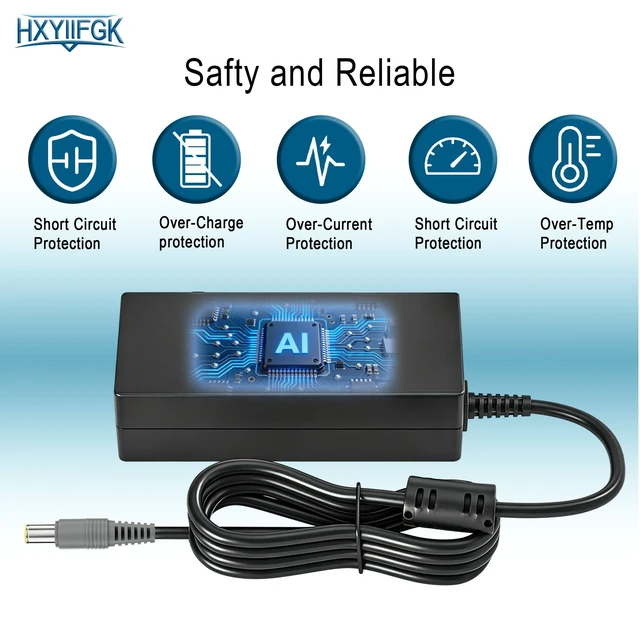 Alt view image 3 of 7 - 90W 20V 4.5A Laptop Charger Compatible with Lenovo ThinkPad X131E T420 T420 T420s T420s T530 T530 X220 X220 X230 SL510 E430 E530 E545 Edge L430 B590 L420 15 X120E X140E T430s T520 Power Supply