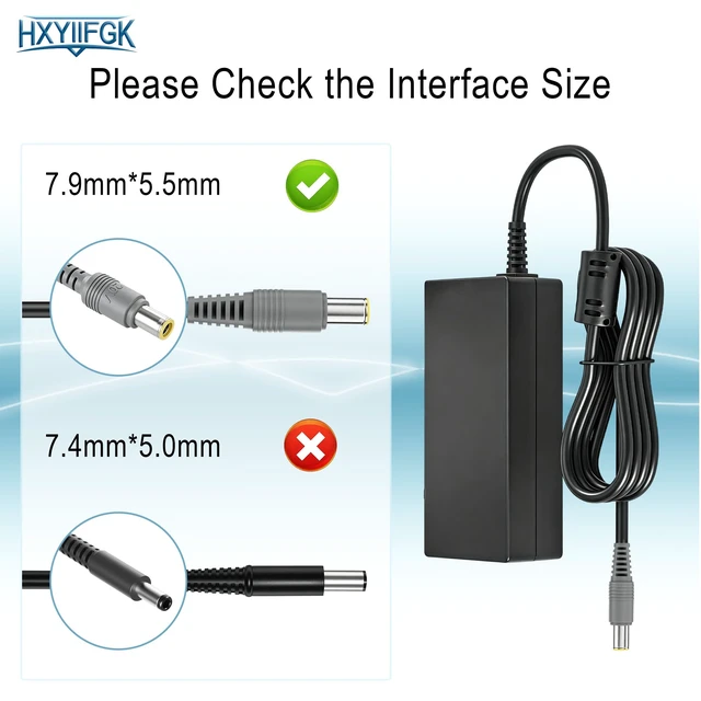 Alt view image 4 of 7 - 90W 20V 4.5A Laptop Charger Compatible with Lenovo ThinkPad X131E T420 T420 T420s T420s T530 T530 X220 X220 X230 SL510 E430 E530 E545 Edge L430 B590 L420 15 X120E X140E T430s T520 Power Supply