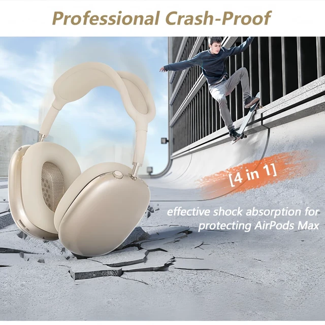Alt view image 3 of 7 - Case Cover Compatible with AirPods Max 2/1 (2026/2024/2022), Ear Pad/Ear Cups/Headband Cover for AirPod Max (H2/USB-C/Lightning), Silicone Headphones Accessories Protector for Apple AirPods Max
