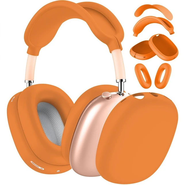 Main image of Case Cover Compatible with AirPods Max 2/1 (2026/2024/2022), Ear Pad/Ear Cups/Headband Cover for AirPod Max (H2/USB-C/Lightning), Silicone Headphones Accessories Protector for Apple AirPods Max