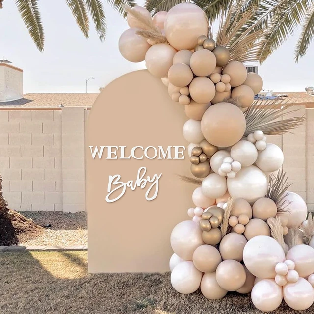 Alt view image 4 of 7 - Welcome Baby Sign for Baby Shower Backdrop White Felt Letter Gender Reveal Sign for Boy Girl 1st Birthday Party Arch Decor Wall Photo Prop