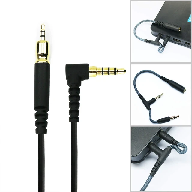 Alt view image 4 of 7 - Replacement Audio Cable Compatible with Sennheiser Game Zero, Game ONE, PC373D, PC37X, GSP350, GSP500, GSP600 Gaming Headsets 1.2m/4ft