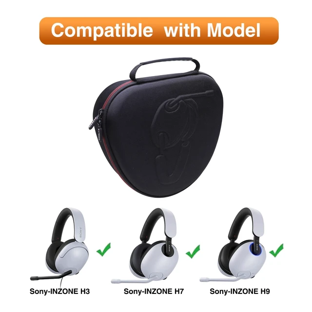 Alt view image 2 of 7 - LTGEM Hard Case for Sony INZONE H9/H7/H5/H3 Over-Ear Gaming Headset Protective Carrying Travel Bag for Sony INZONE headphones, Waterproof & Shockproof Storage, Case Only