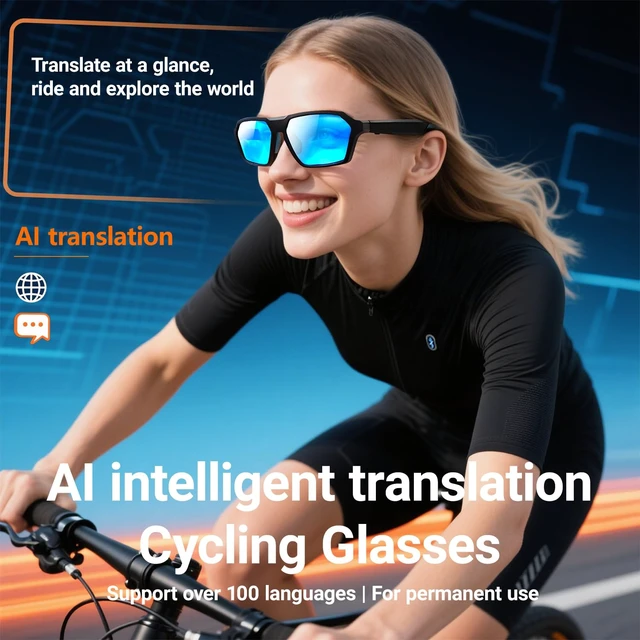 Alt view image 4 of 7 - Bluetooth Audio Smart Sunglasses with Speakers, UV400 Protection Blue Light Blocking Glasses for Men Women