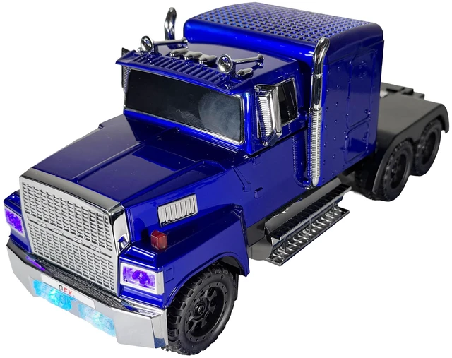 Main image of BT-1985 Rechargable Portable Bluetooth Speaker with FM Radio, Blue LED Lights, TWS, FM Radio, USB/TF Playback, AUX Input, Built-In Microphone, USB-C Cable Included