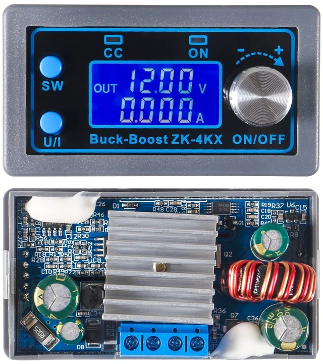 Alt view image 3 of 7 - 2pcs ZK-4KX DC DC Buck Boost Converter Variable Voltage Regulator CC CV 0.5-30V 4A 5V 6V 12V 24V Power Module Adjustable Voltage Regulated Laboratory Power Supply