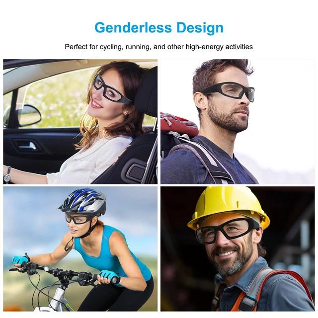 Alt view image 7 of 7 - Multitask Bluetooth Safety Headphones Glasses with Open-Ear Audio Unisex, (clear Lens)