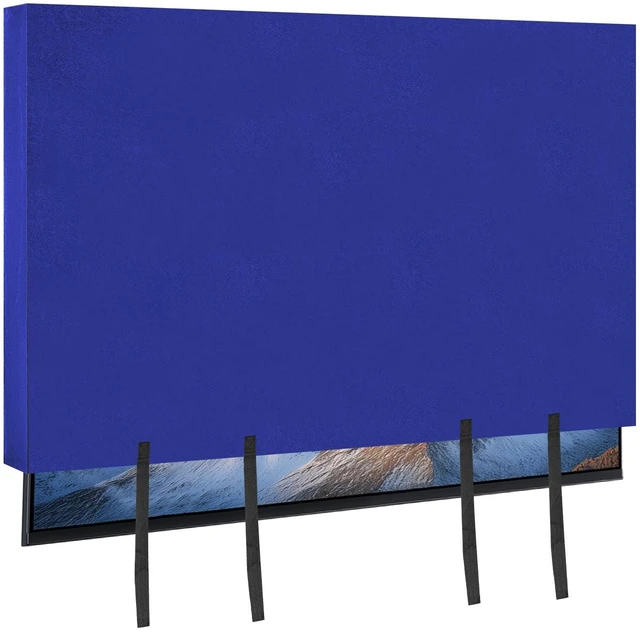Main image of TV Cover for Moving Fits 50"-55" Flat Screen TV Dustproof Felt Anti-Scratch Screen Protector with Bottom Strap for House Moving, Home Renovation and Pet Scratch Protection (Blue)