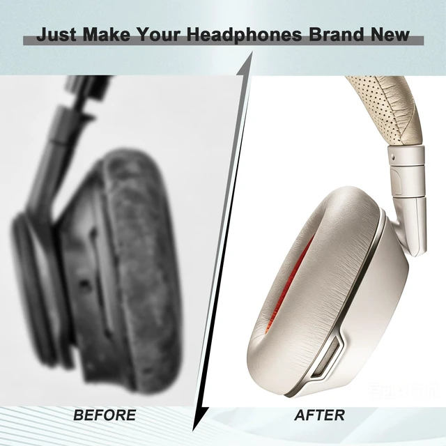 Alt view image 6 of 7 - Replacement Earpads for Plantronics BackBeat Pro 2, Voyager 8200 UC Headphones, Ear Cushions Headset Earpads Ear Cups Cover Repair Parts (Gold)