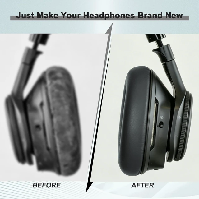 Alt view image 6 of 7 - Replacement Earpads for Plantronics BackBeat Pro 2, Voyager 8200 UC Headphones, Ear Cushions Headset Earpads Ear Cups Cover Repair Parts (Dark Grey)