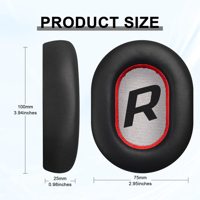 Alt view image 2 of 7 - Replacement Earpads for Plantronics BackBeat Pro 2, Voyager 8200 UC Headphones, Ear Cushions Headset Earpads Ear Cups Cover Repair Parts (Black)