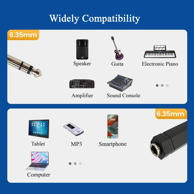 Alt view image 3 of 7 - 90 Degree 6.35mm Male to Female Stereo Audio Connector 1/4 inch Right Angle Guitar Cable Adapter for Guitar,Headphone,Speaker,Studio Equipment 4PCS