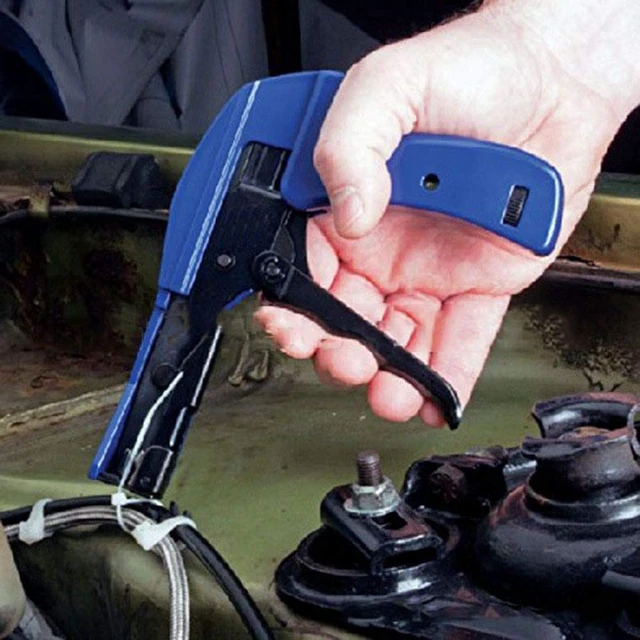 Alt view image 3 of 6 - Cable Wire Tie Gun With Cable Ties, Professional Fastening Cable Install and Cut Plastic Nylon Ties Tool