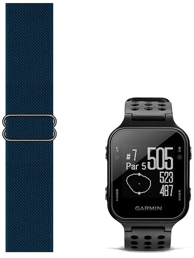 Main image of Stretchy Loop Nylon Strap Compatible with Garmin Approach S20/S5/S6 Watch Bands Replacement Accessory Adjustable Elastic