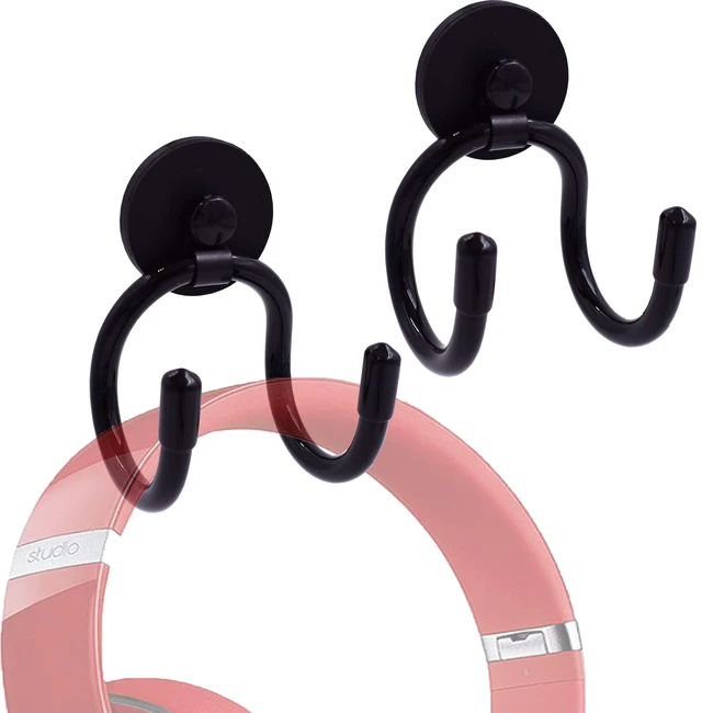Main image of Magnetic Headset Headphone Holder for Computer/Gaming Headsets, Headphone, up to 1 kg(2 lbs)- No Headsets (2)
