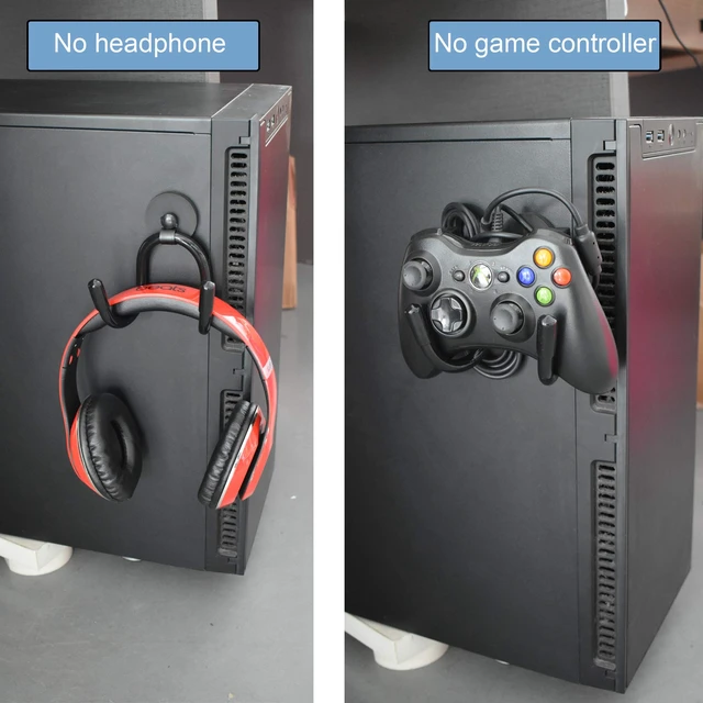Alt view image 4 of 5 - Magnetic Headset Headphone Holder for Computer/Gaming Headsets, Headphone, up to 1 kg(2 lbs)- No Headsets (2)