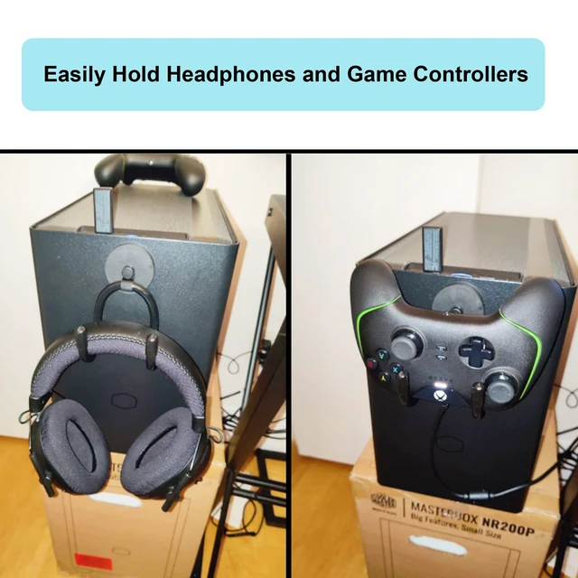 Alt view image 5 of 5 - Magnetic Headset Headphone Holder for Computer/Gaming Headsets, Headphone, up to 1 kg(2 lbs)- No Headsets (2)