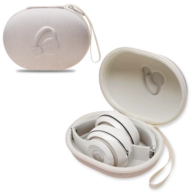 Main image of Hard Case for Beats Studio Pro/Solo 4 3 2 / Studio 3 Wireless Noise Cancelling Headphones, Cream