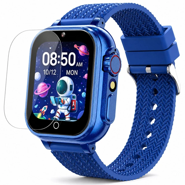 Main image of Kids Smart Watch for Boys and Girls 1.54" Touchscreen, 26 Puzzle Games, Camera, Music & Video Player, Pedometer, School Mode,Blue